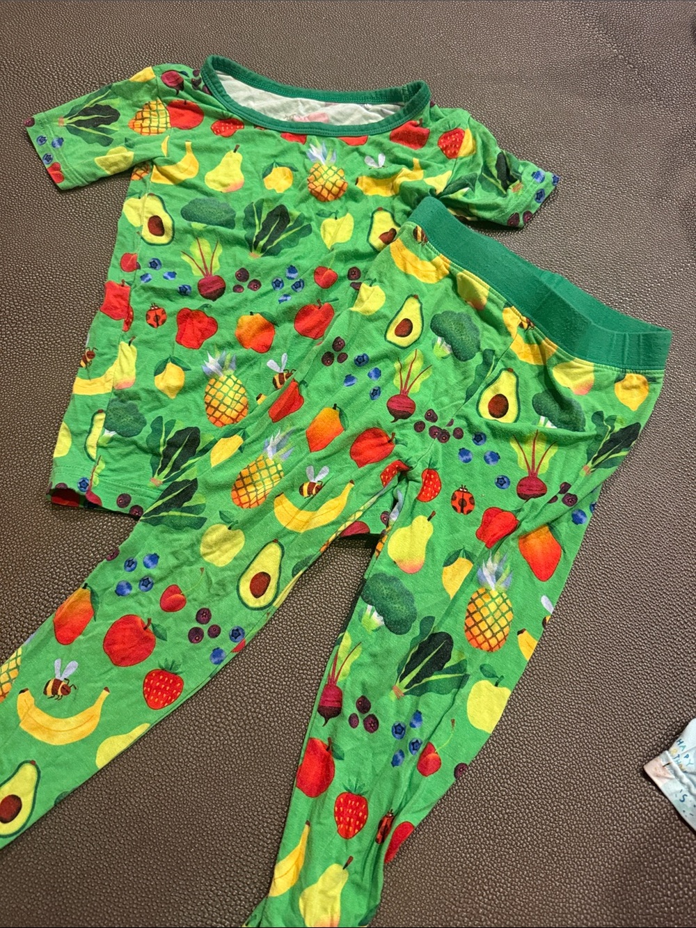 Little sleepies once upon a farm Print Kids PJ Set with Short Sleeve Top & Pants